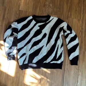 Zebra Print Sweater